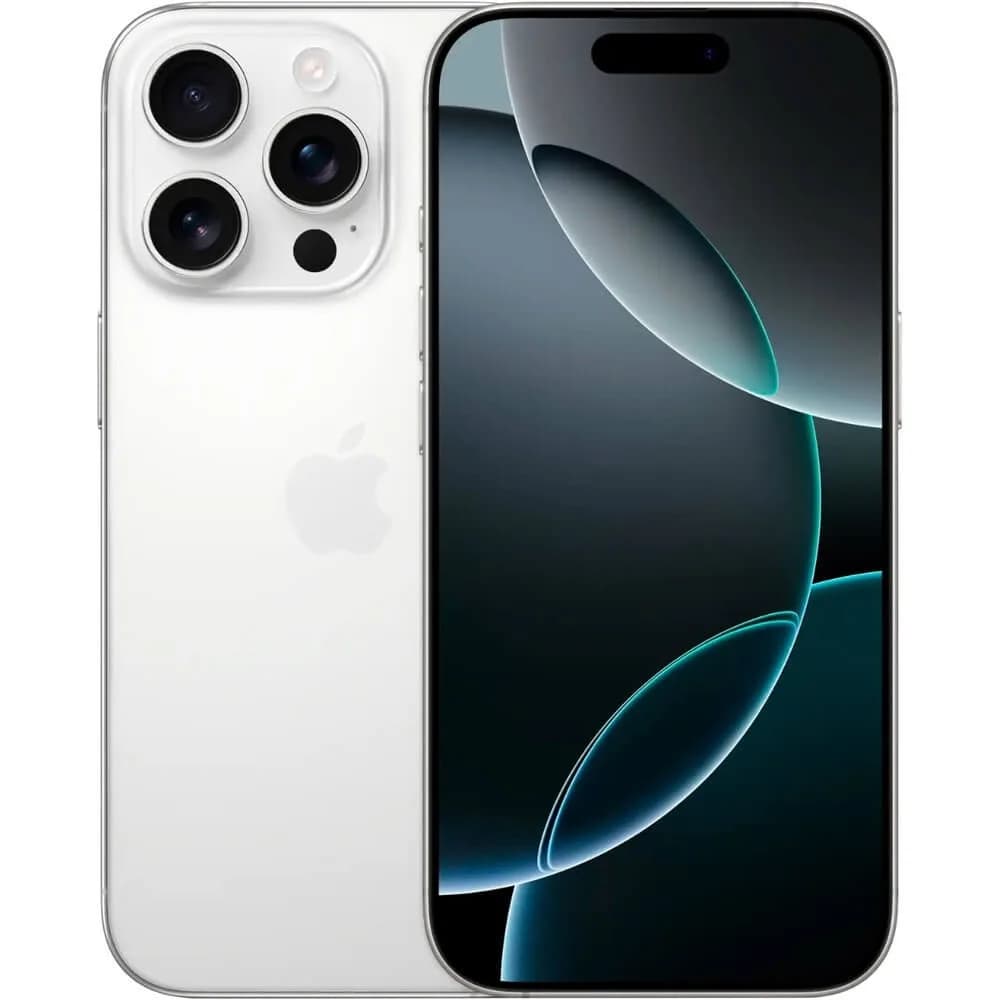 Смартфон Apple iPhone 16 Pro 128 ГБ, 2-Sim, Белый титан | White Titanium — фото 1