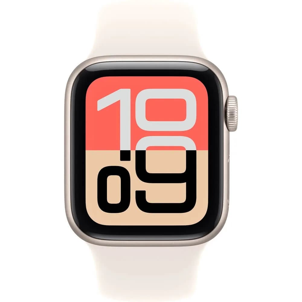Часы Apple Watch SE 3 (2025) 40 мм Starlight Aluminum Sport Band Starlight S/M