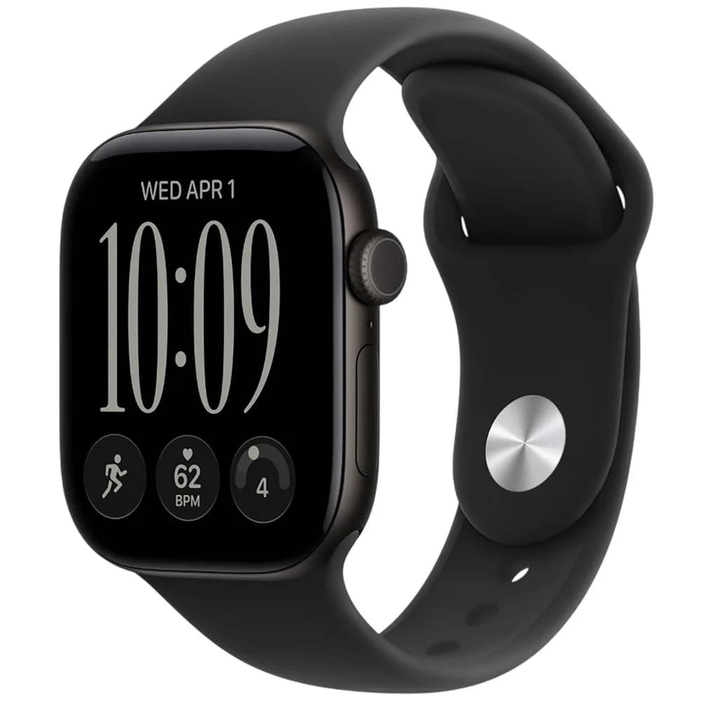 Часы Apple Watch Series 12 (2026) 46mm Aluminum Black Sport Band Black M/L