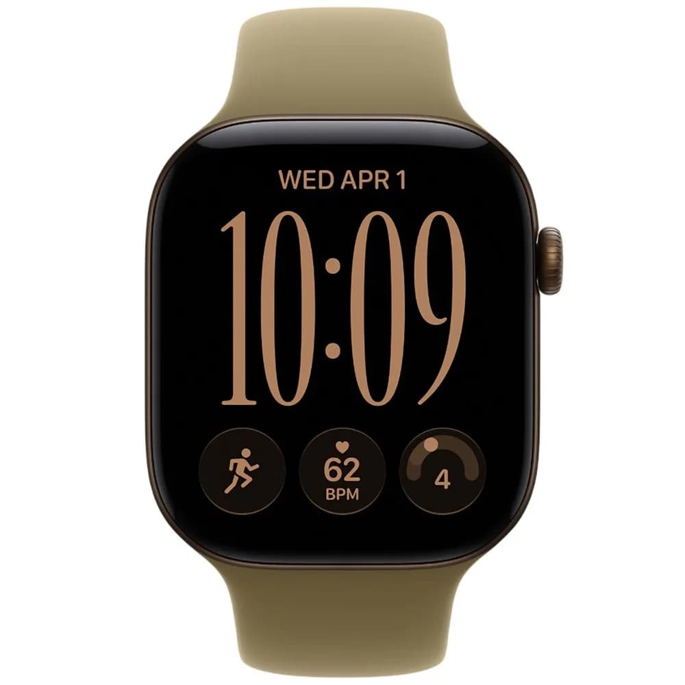 Часы Apple Watch Series 12 (2026) 42mm Aluminum Dark Bronze Sport Band Olive M/L