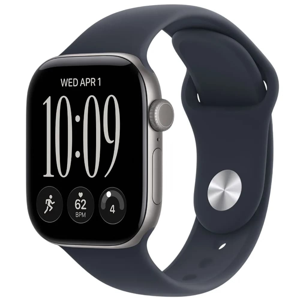 Часы Apple Watch Series 12 (2026) 46mm Aluminum Space Gray Sport Band Navy Blue S/M