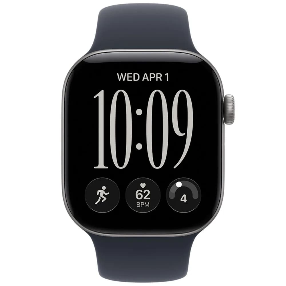 Часы Apple Watch Series 12 (2026) 46mm Aluminum Space Gray Sport Band Navy Blue S/M